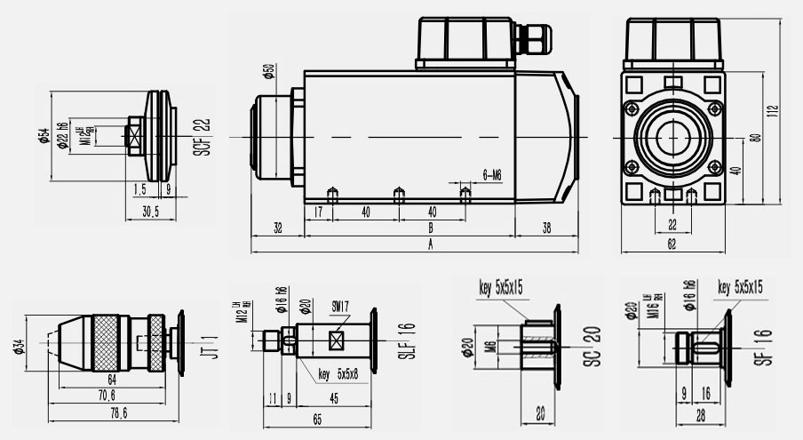 高速電機(jī)圖紙參數(shù)